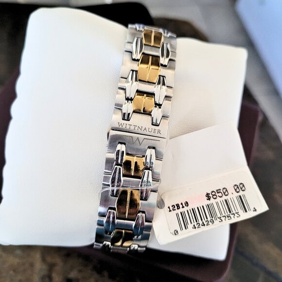 Wittnauer Unisex 12B10 Astor Swiss 2-Tone Dress Watch - Picture 5 of 7